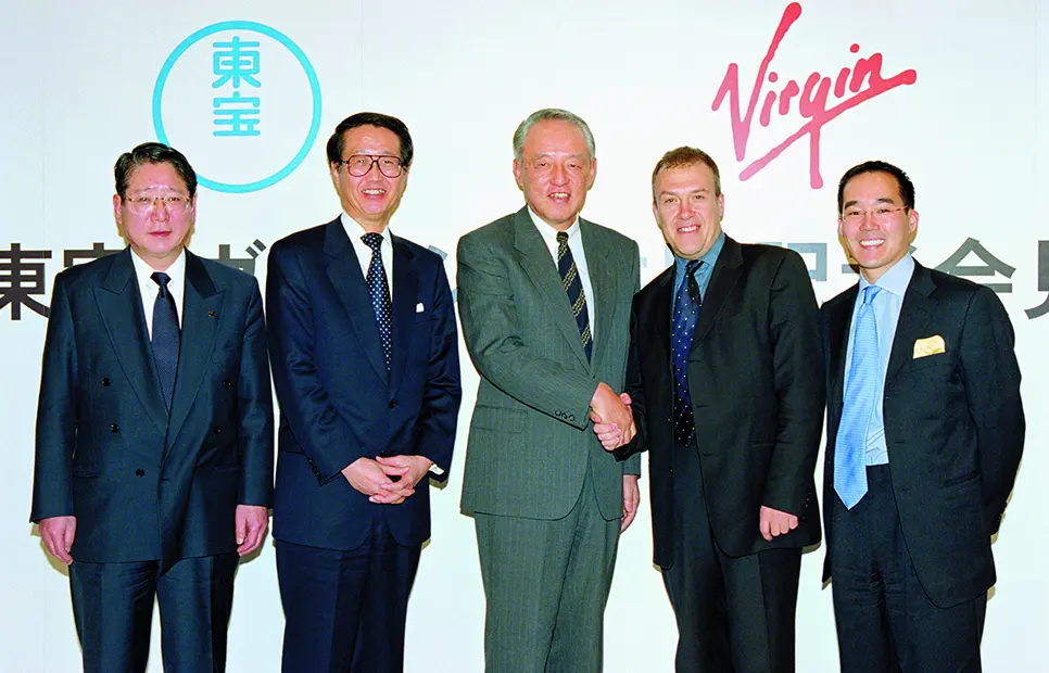 Press conference for the acquisition of Virgin Cinemas Japan Ltd.