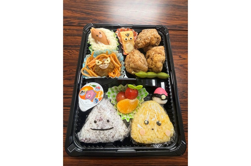 当日のためにスタッフが考案した、特製の手作りポケモン弁当