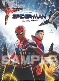 商品名：『スパイダーマン：ノー・ウェイ・ホーム』劇場パンフレット特別版 価格：1,100円（税込）／60ページ＋特製表紙カバー＋限定ステッカー　※特別版は売切れ次第終了